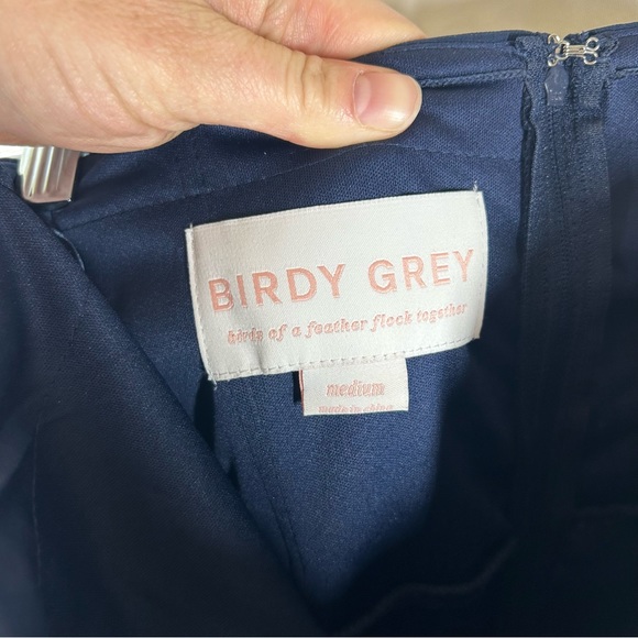 Birdy Gray | Navy Blue Bridesmaid Dress Convertible Size Medium - Picture 12 of 15